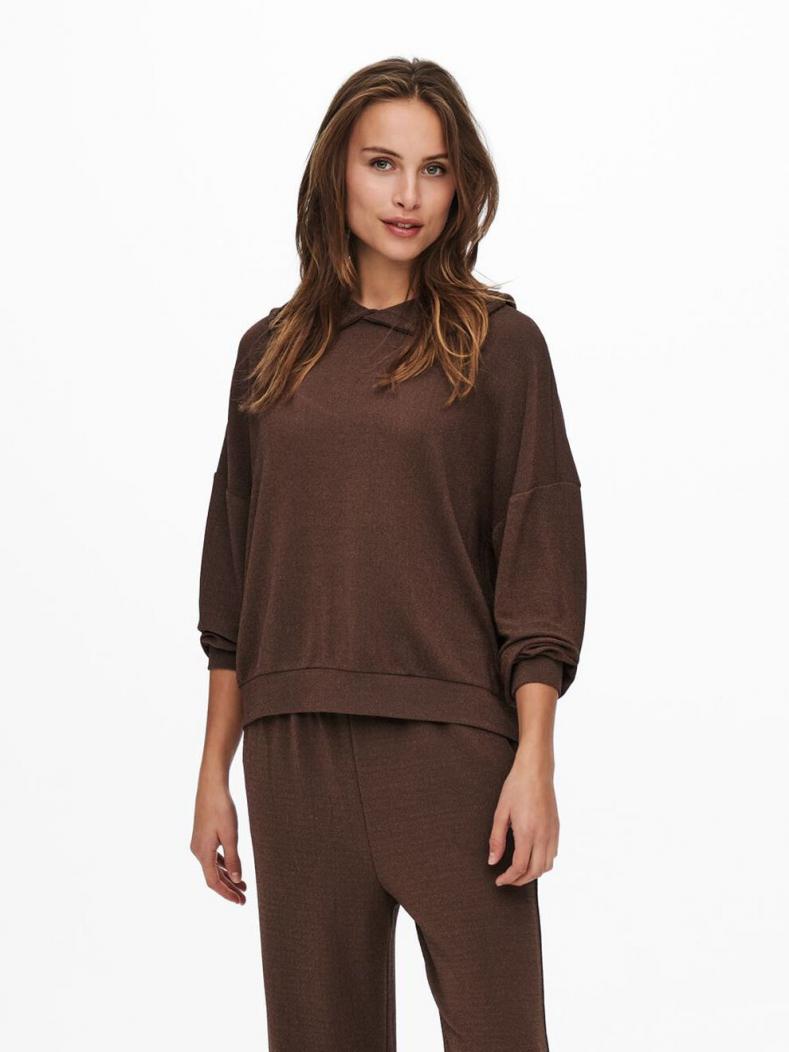 Braun M Rabatt 80 % DAMEN Pullovers & Sweatshirts Glitzer NoName Pullover 